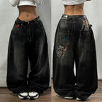 American Retro Couple Wide Leg Jeans photo 2
