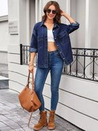 Vintage Wash Button-down Denim Jacket (21)