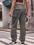 Casual Wide Leg Cargo Jeans (20)