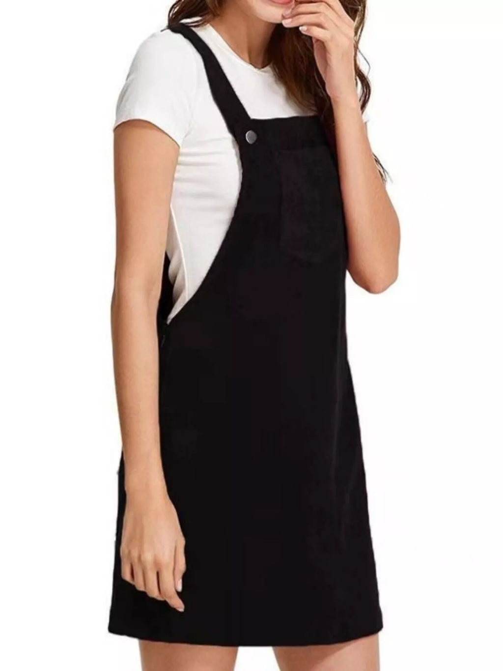 Corduroy Wide Strap Overall Dress (5)