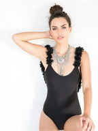 Backless Petal Strap Parent-child Swimsuit (11)
