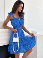 Polka Dot Square Neck Mini Cami Dress (2)
