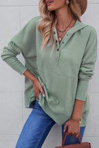 Quarter-snap Dropped Shoulder Hoodie (22)