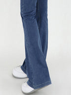 Wide Waistband Bootcut Jeans Pockets (5)