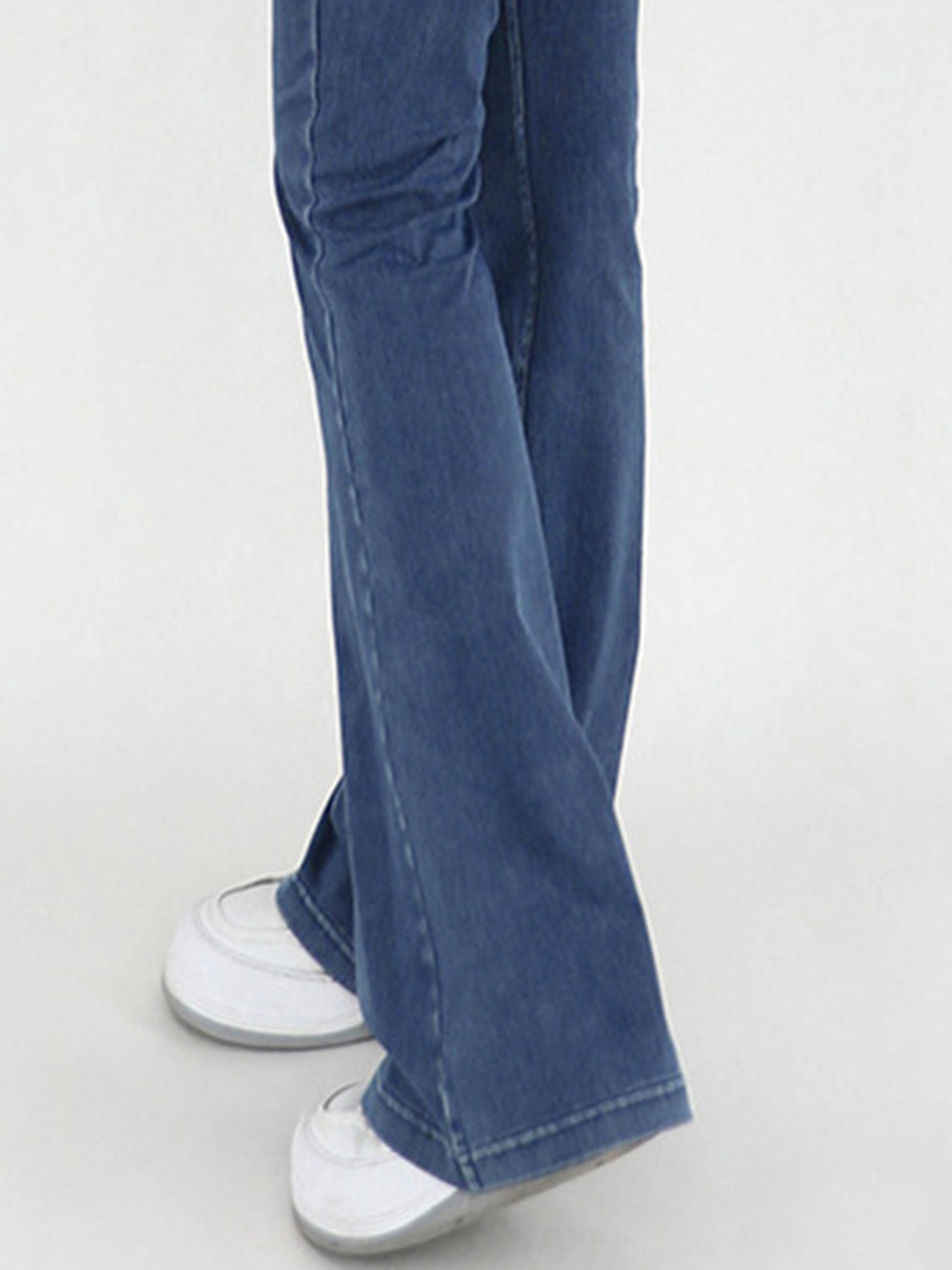 Wide Waistband Bootcut Jeans Pockets (5)