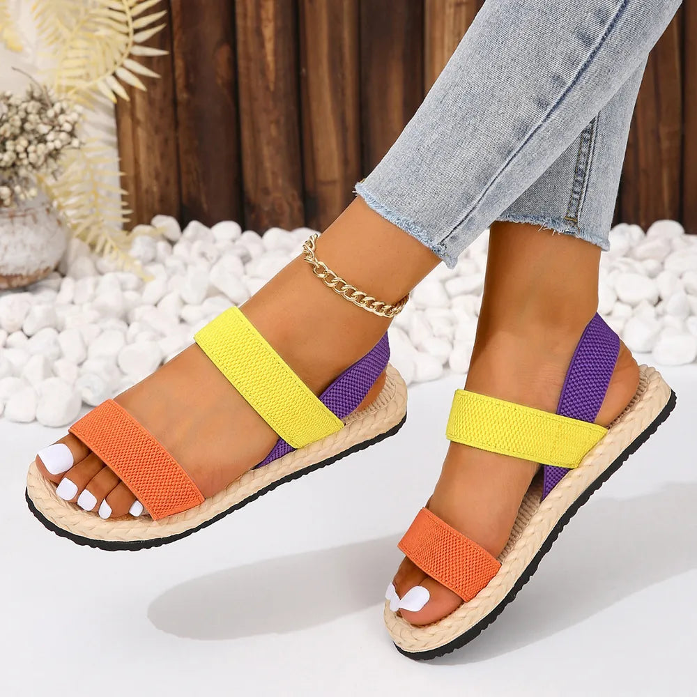 Open Toe Flat Sandals (7)