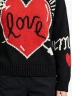 Heart Round Neck Ribbed Sweater (6)