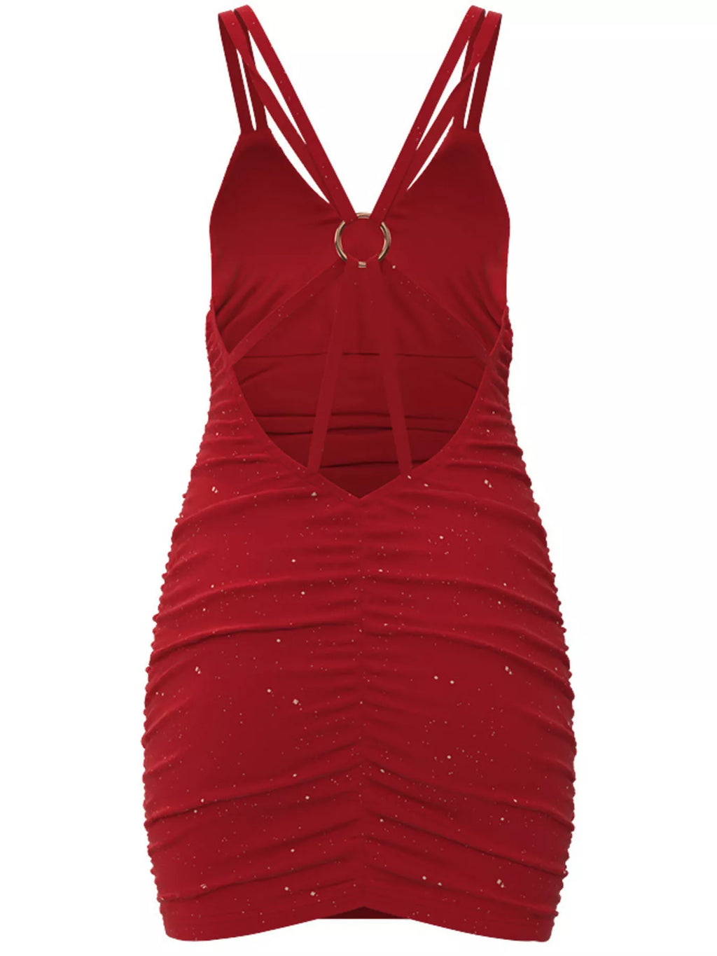 Glitter Ruched Bodycon Mini Dress (4)