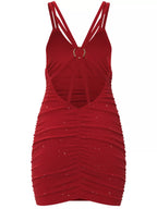Glitter Ruched Bodycon Mini Dress (4)