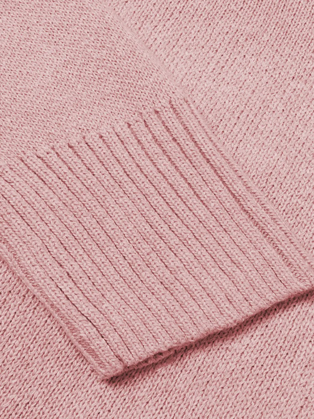 V-neck Long Sleeve Knit Top (4)