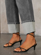High Waisted Straight Leg Rolled Jeans (12)