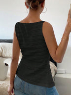 Textured Button-front Tank (17)