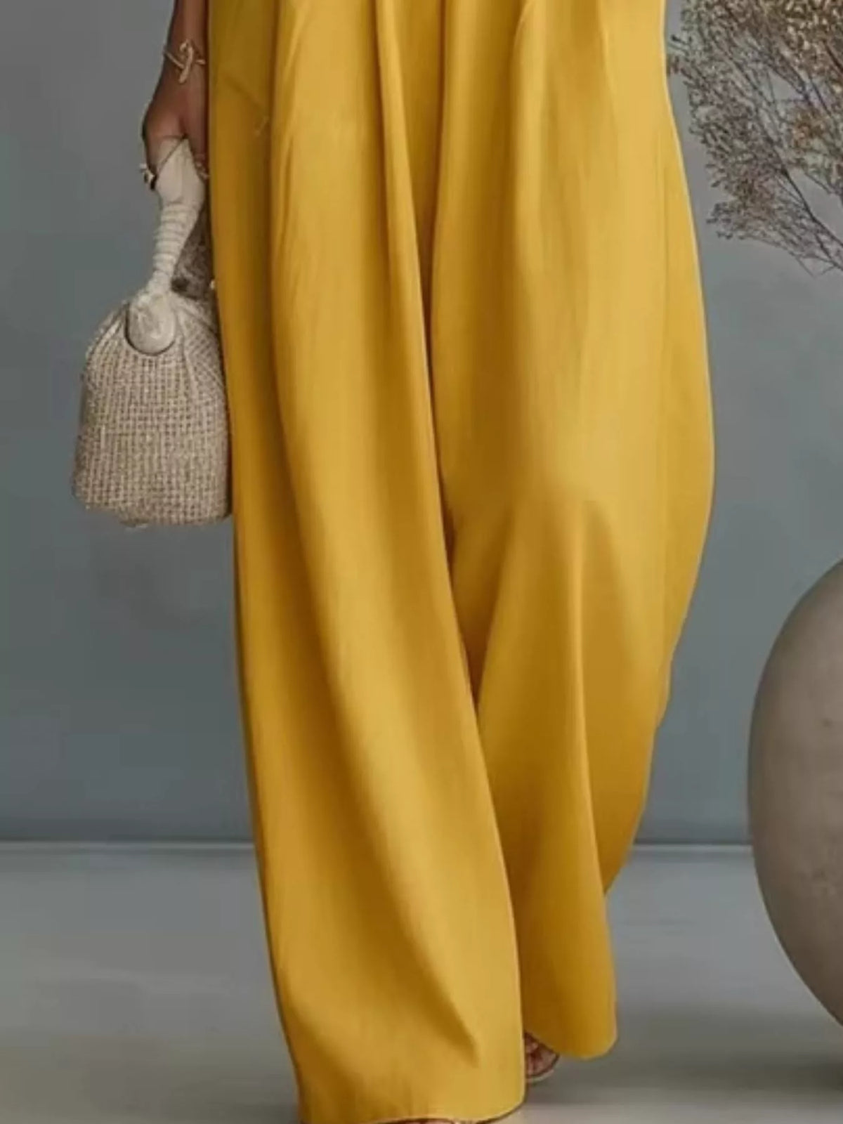 Full Size Half Sleeve Wide-leg Jumpsuit Plus (9)