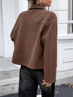 Zip-up Dropped Shoulder Jacket (6)