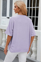 Eyelet Open Front Half Sleeve Cardigan (28)