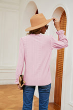 V-neck Flounce Sleeve Blouse (9)