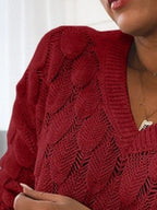 V-neck Knitted Sweater (9)