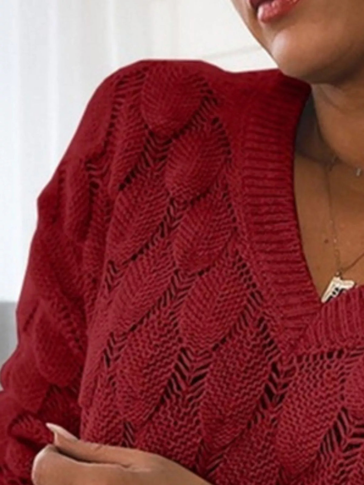 V-neck Knitted Sweater (9)