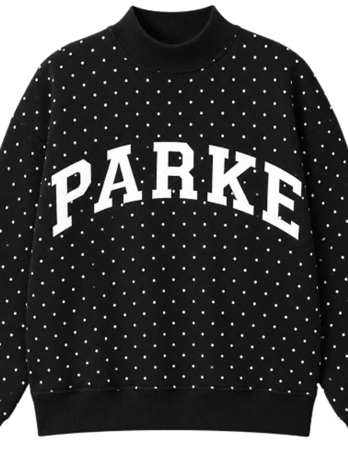 Polka Dot Letter Graphic Sweatshirt (10)