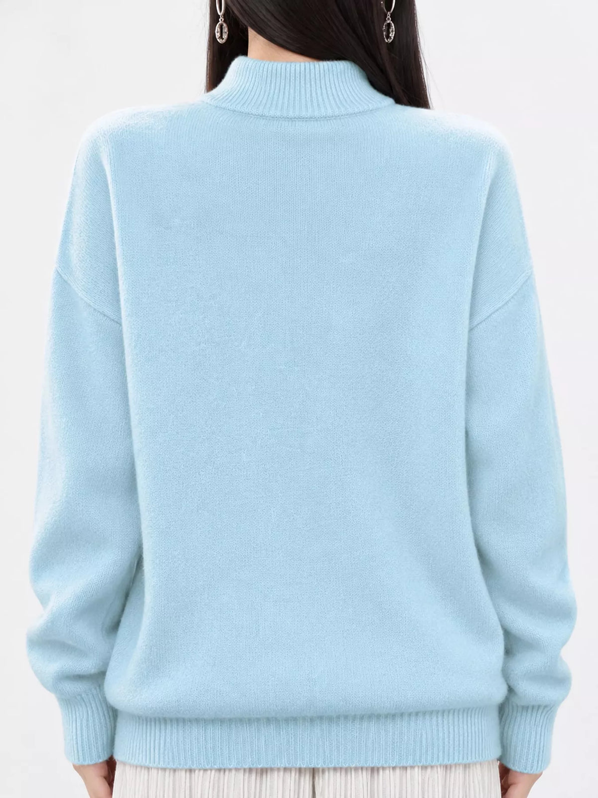 Turtleneck Dropped Shoulder Sweater (57)