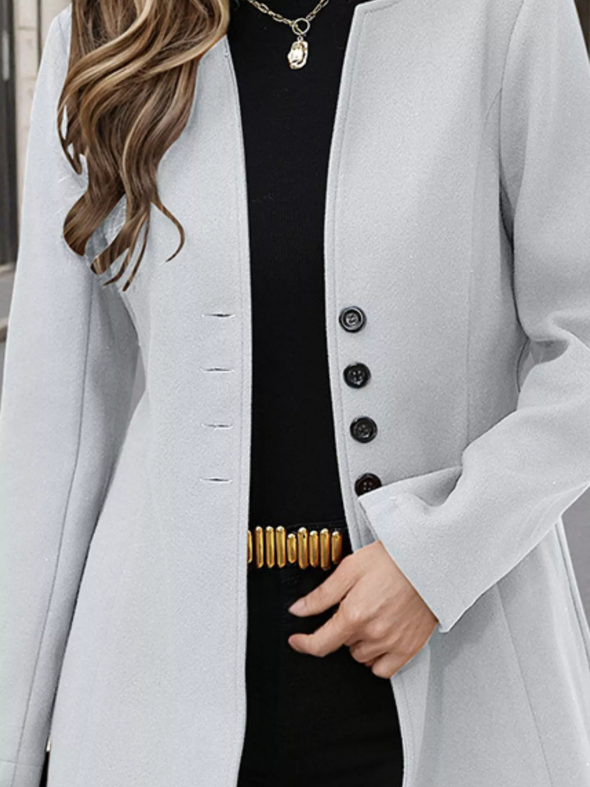 Button Up Long Sleeve Coat (6)