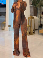 Printed Mesh Shirt Pants Set (5)