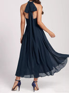 Ruched A-line Midi Dress (6)
