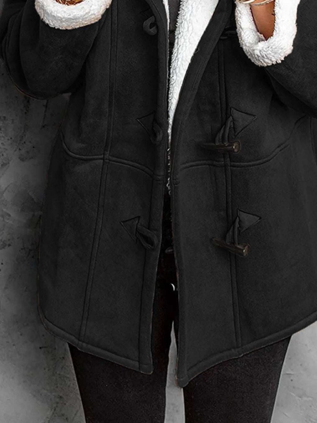 Full Size Cozy Sherpa Lined Toggle Coat Hood Plus (9)