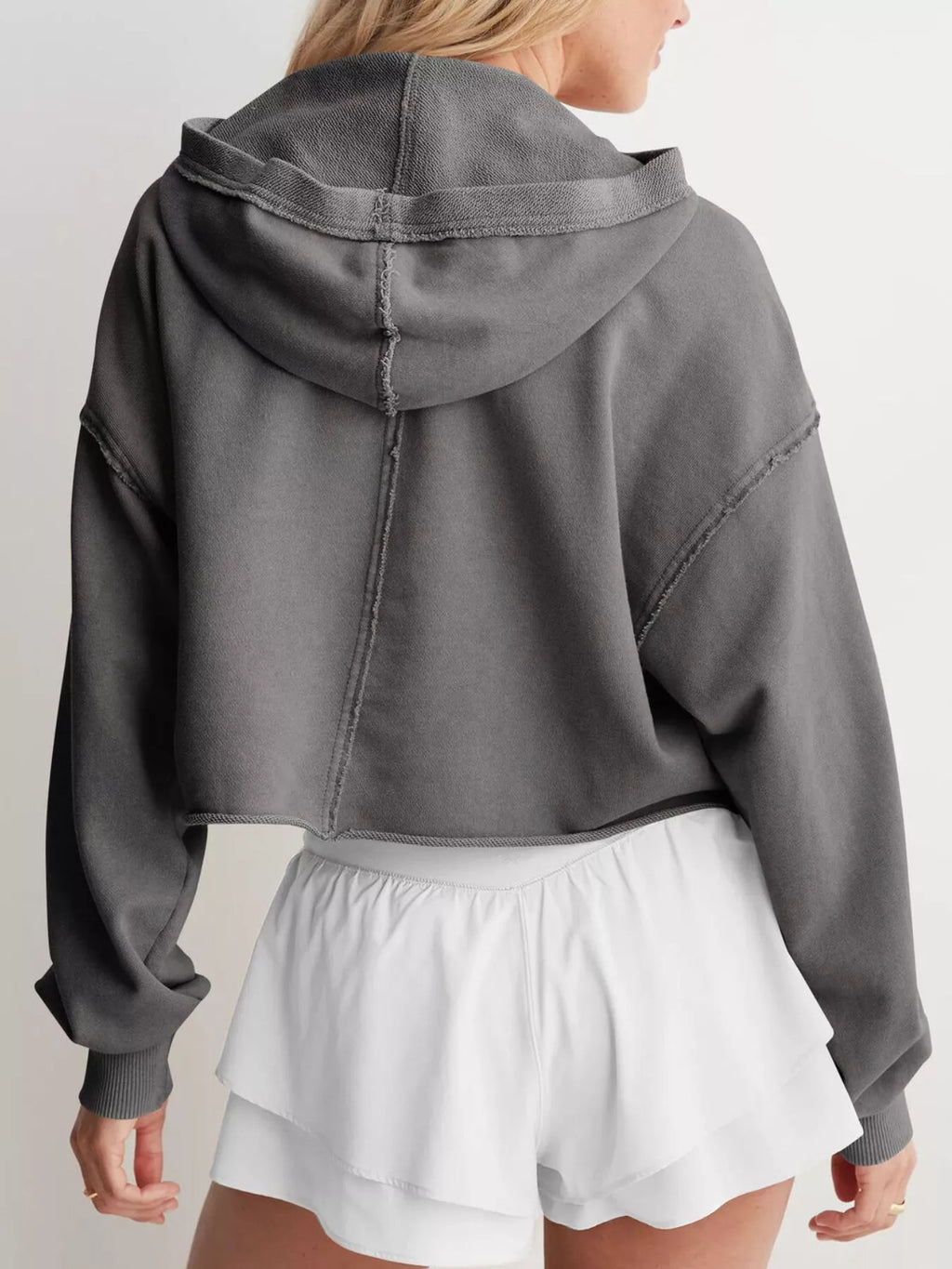 Exposed Seam Dropped Shoulder Hoodie (18)