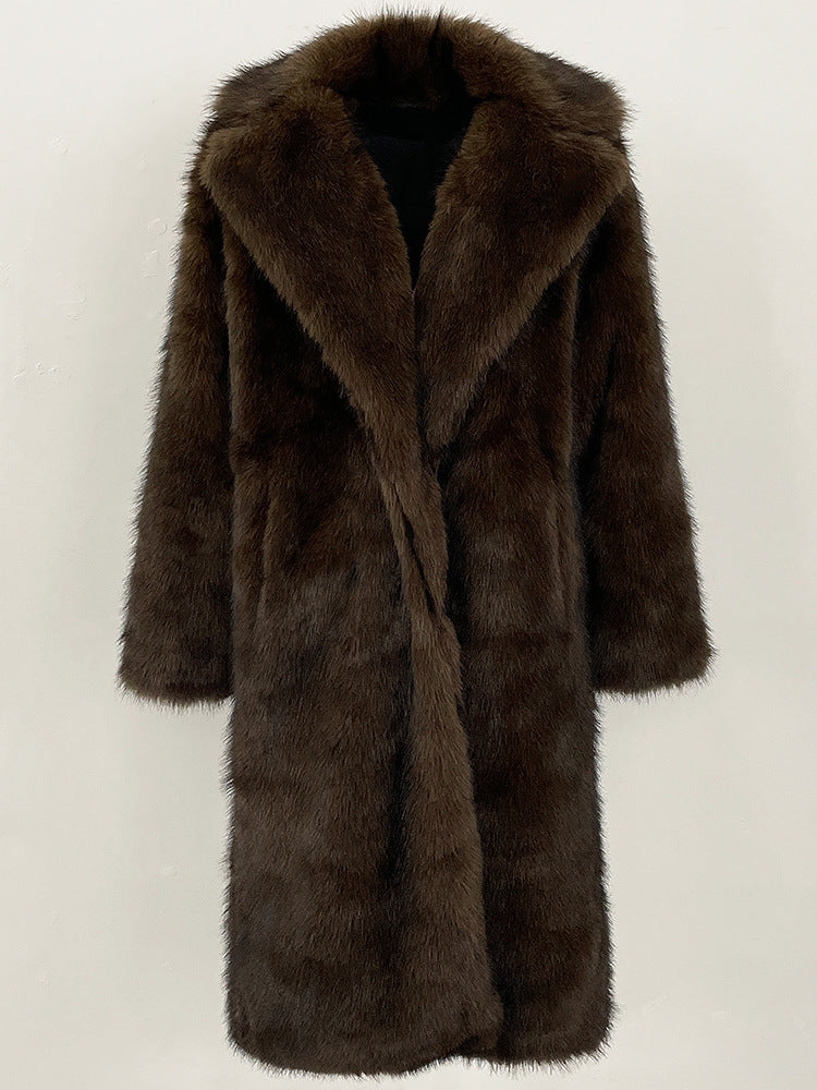 High-quality Artificial Fur Faux Fur Coat photo 1