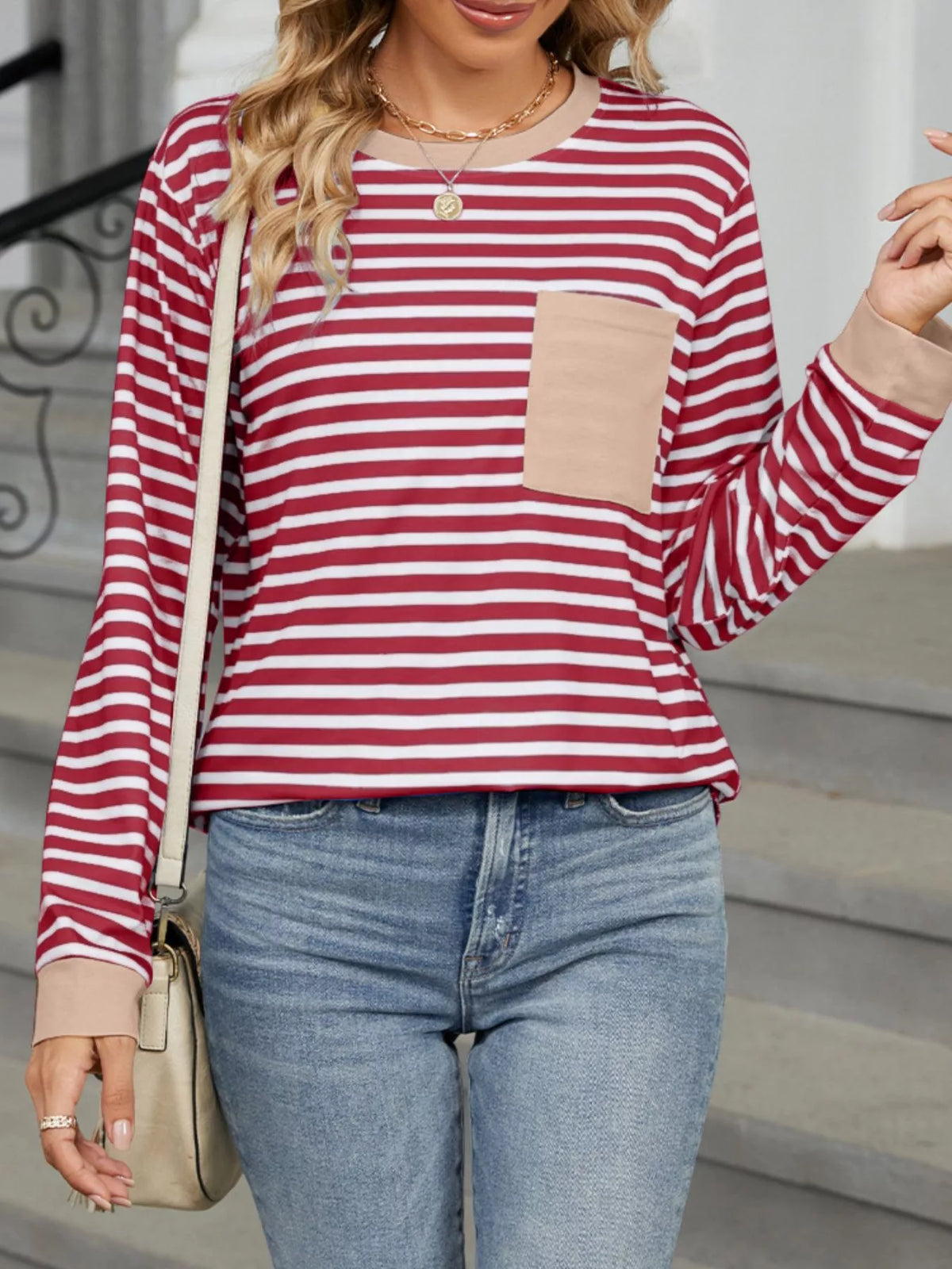 Striped Long Sleeve T-shirt (22)