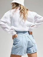 Textured Gauze Button-down Shirt (4)