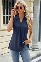 Eyelet Johnny Collar Tank (10)