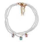 White Pearl Butterfly Necklace (8)