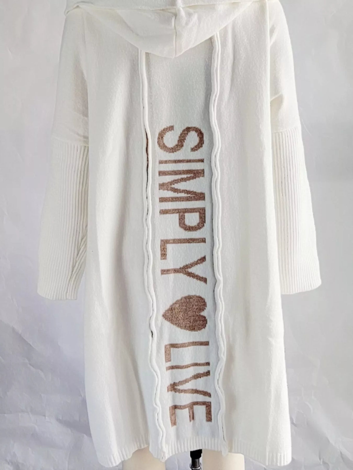 Full Size Hooded Knit Open Front Cardigan Plus (9)