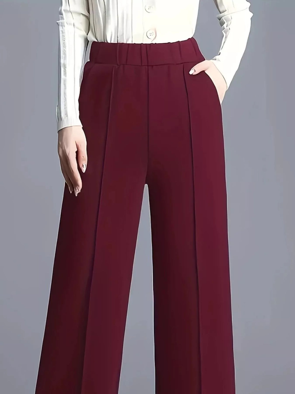 Wide Leg High Waist Pants (19)