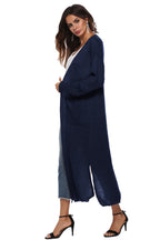 Long Sleeve Open Front Buttoned Cardigan (5)