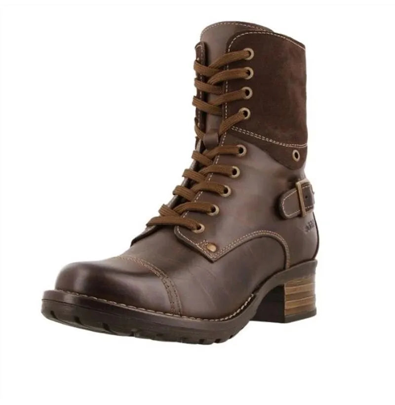 Lace-up Block Heel Boots (4)