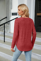 Round Neck Long Sleeve T-shirt (15)