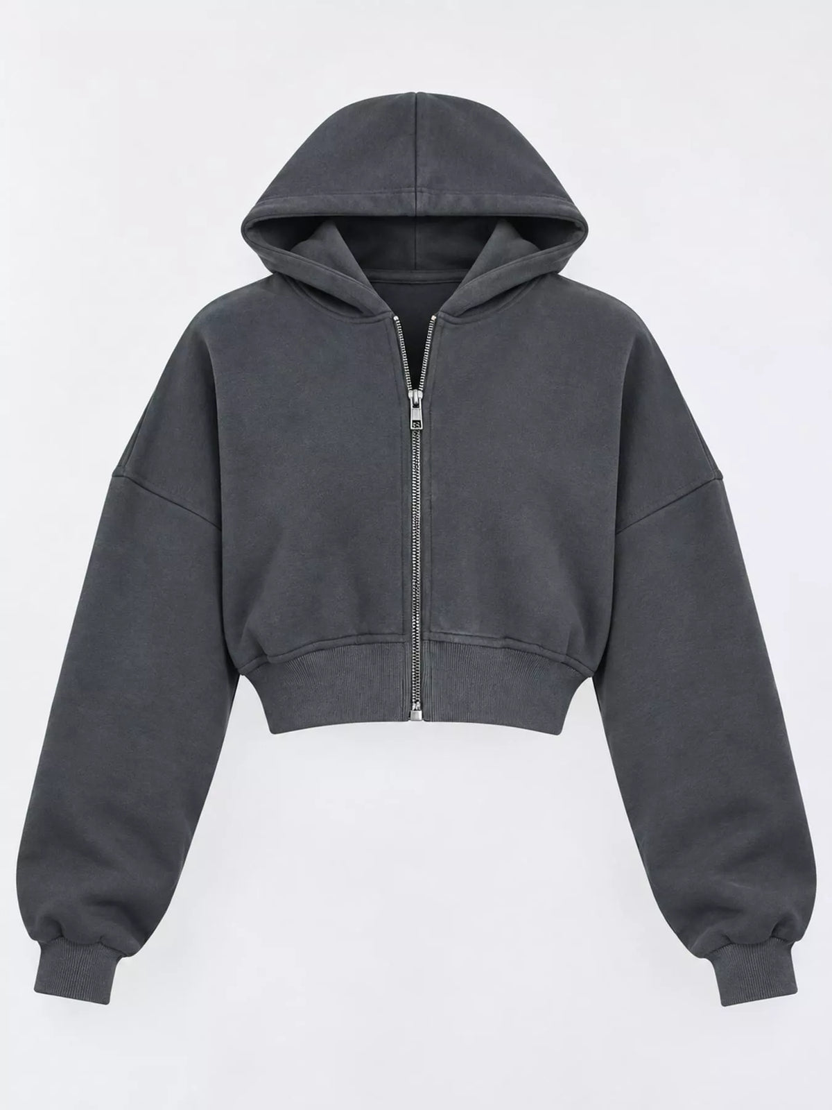 Zip-up Cropped Hoodie (14)
