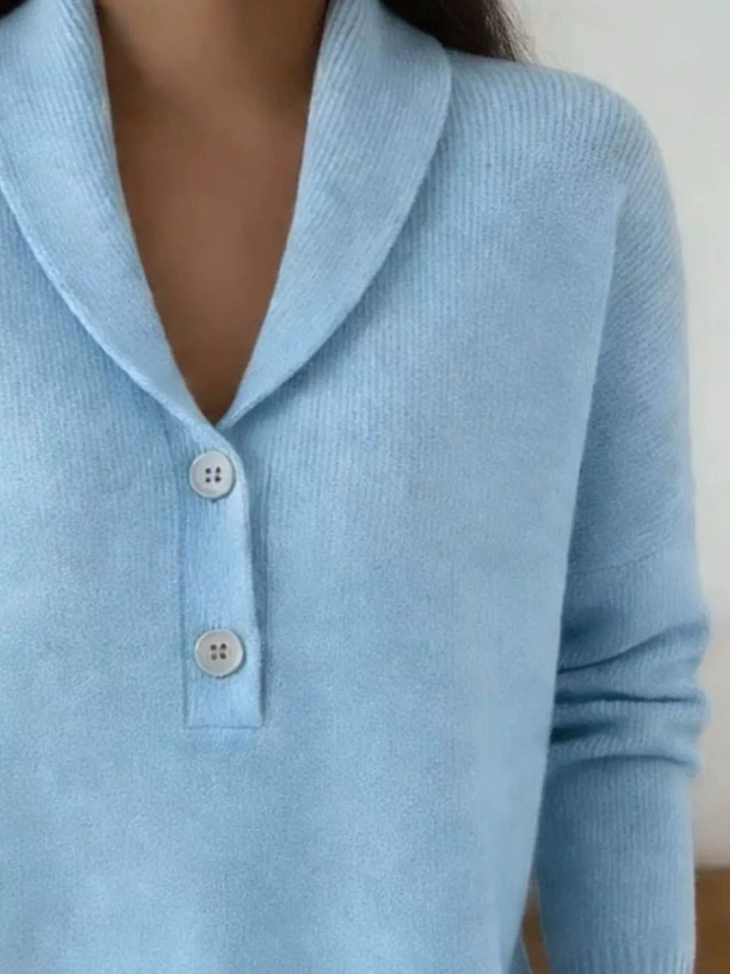 Button Detail Long Sleeve Sweater (2)