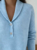 Button Detail Long Sleeve Sweater (2)