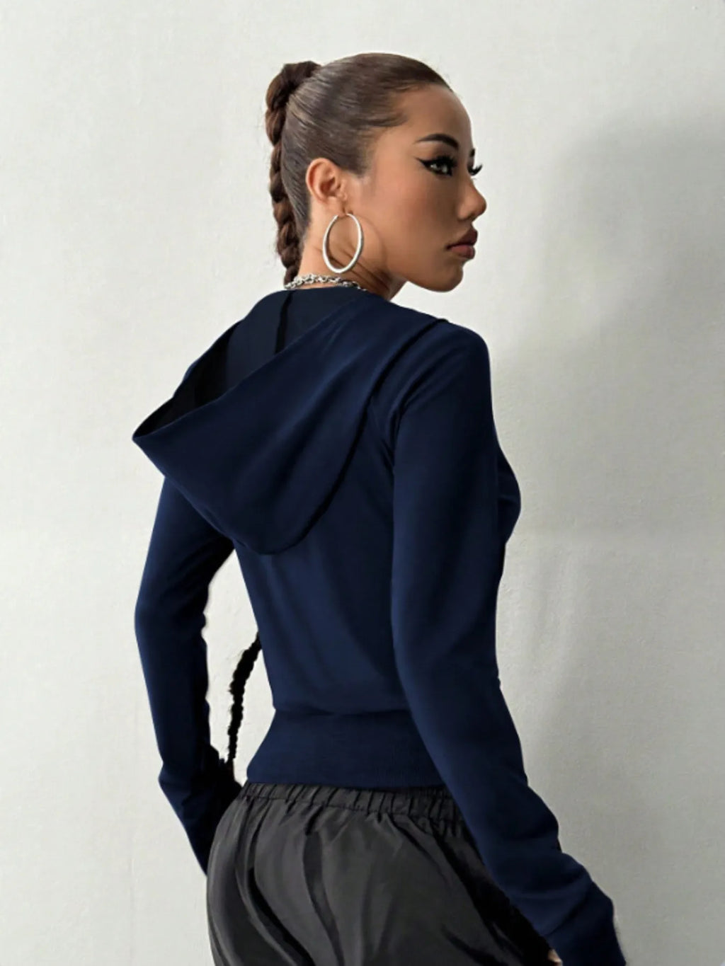 Zip-up Long Sleeve Hoodie (32)
