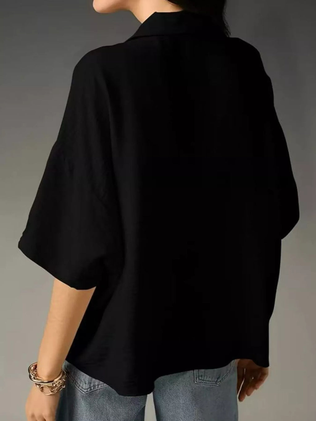 Relaxed Fit Half Sleeve Blouse (9)