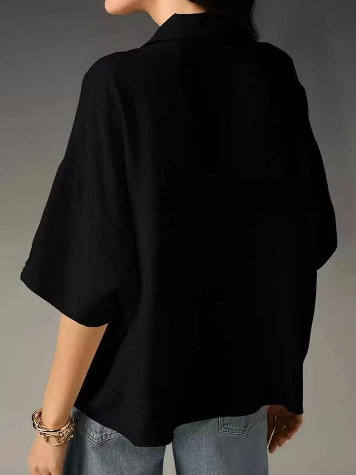 Relaxed Fit Half Sleeve Blouse (9)
