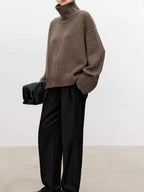 Oversized Turtleneck Wool Sweater (15)