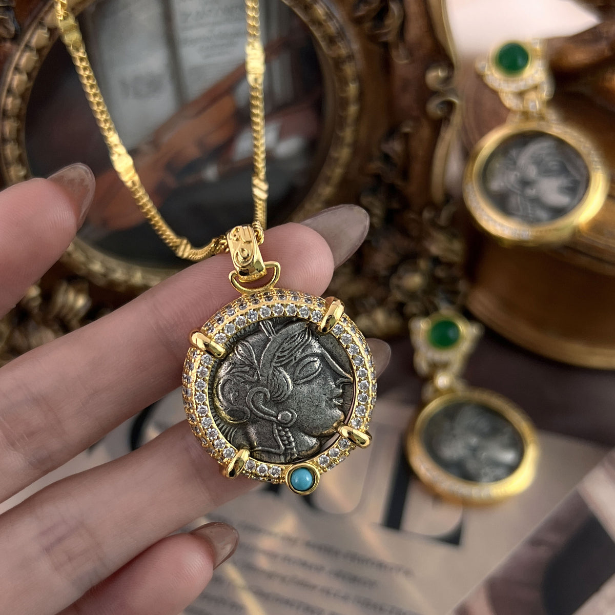 Vintage Athena Necklace Sweater Chain Special-interest photo 2