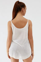 Scoop Neck Spaghetti Strap Knit Cami (6)