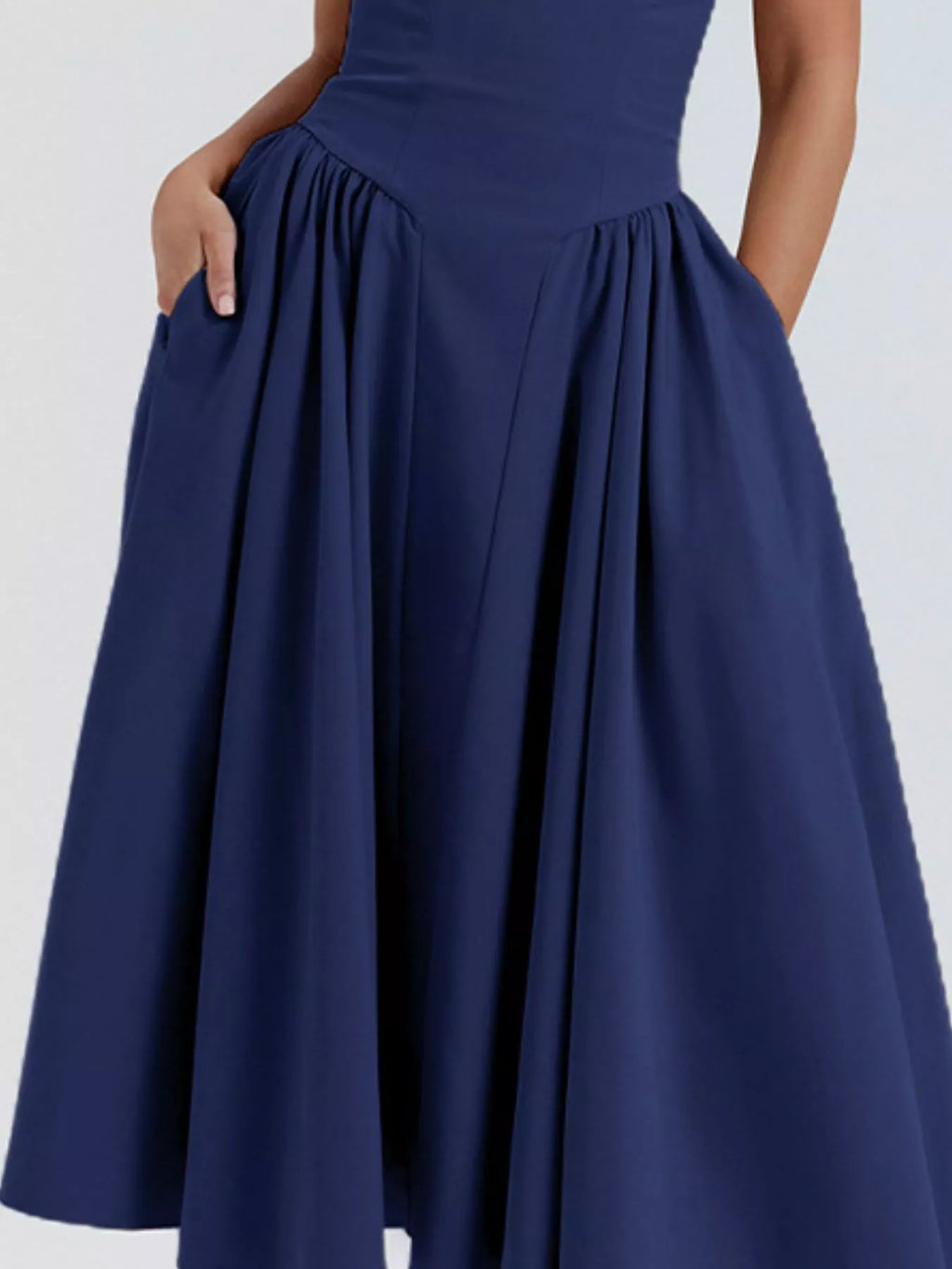 Sweetheart Neck Spaghetti Strap Midi Dress (14)