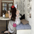Polka Dot Brace Dress photo 17